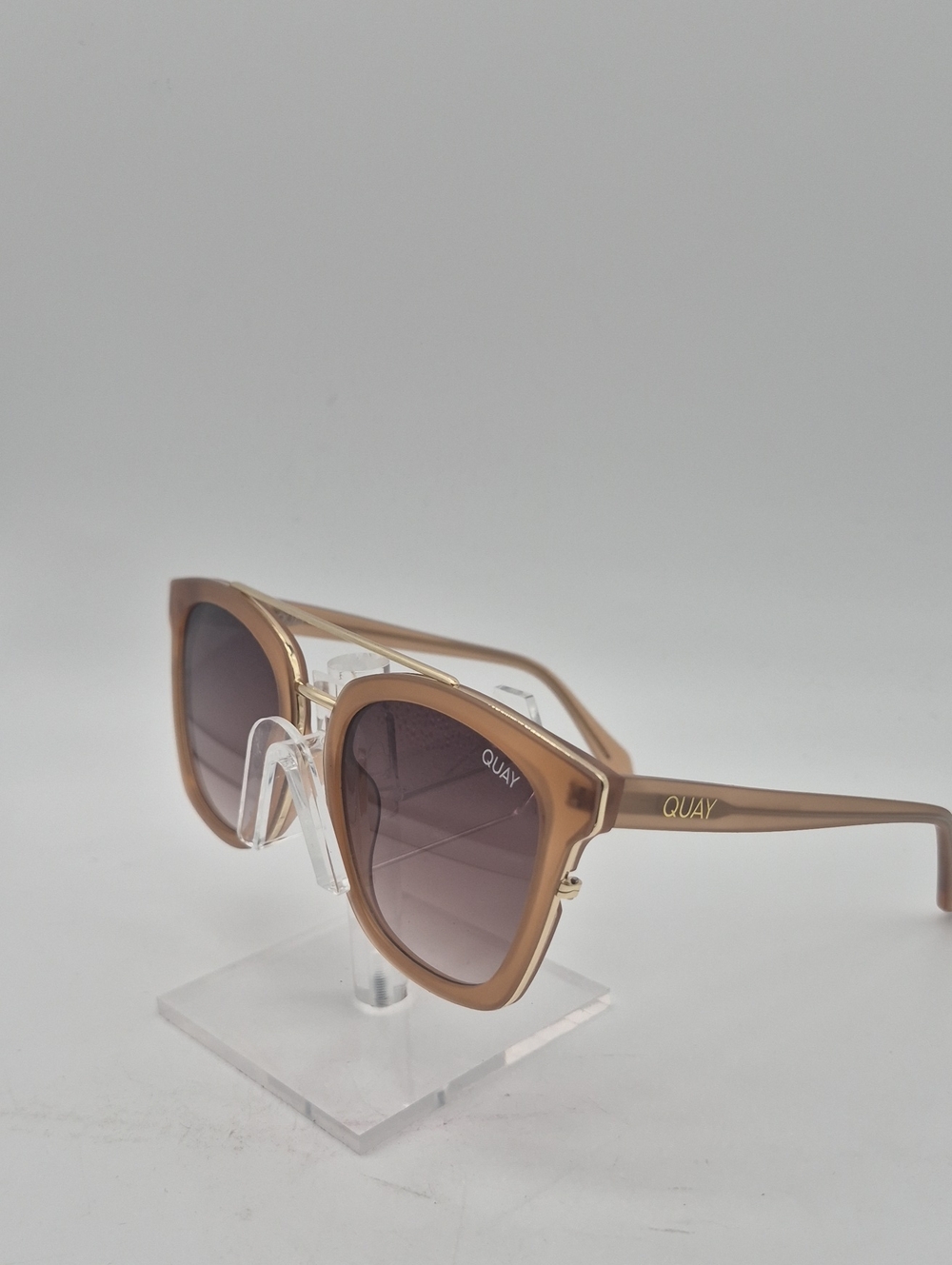 Quay Australia Brown Gradient Cat-Eye Sunglasses